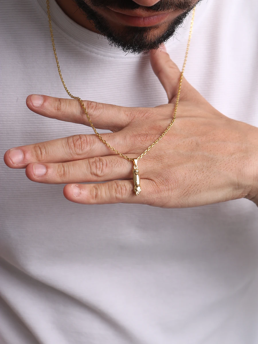 Corrente Cadeado 2mm & Pingente Figa