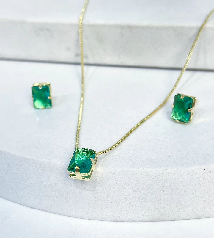 Colar Feminino Esmeralda