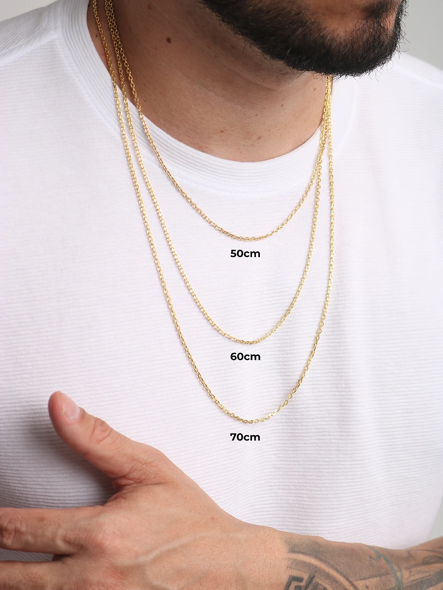 Corrente Cadeado 2mm & Pingente Figa