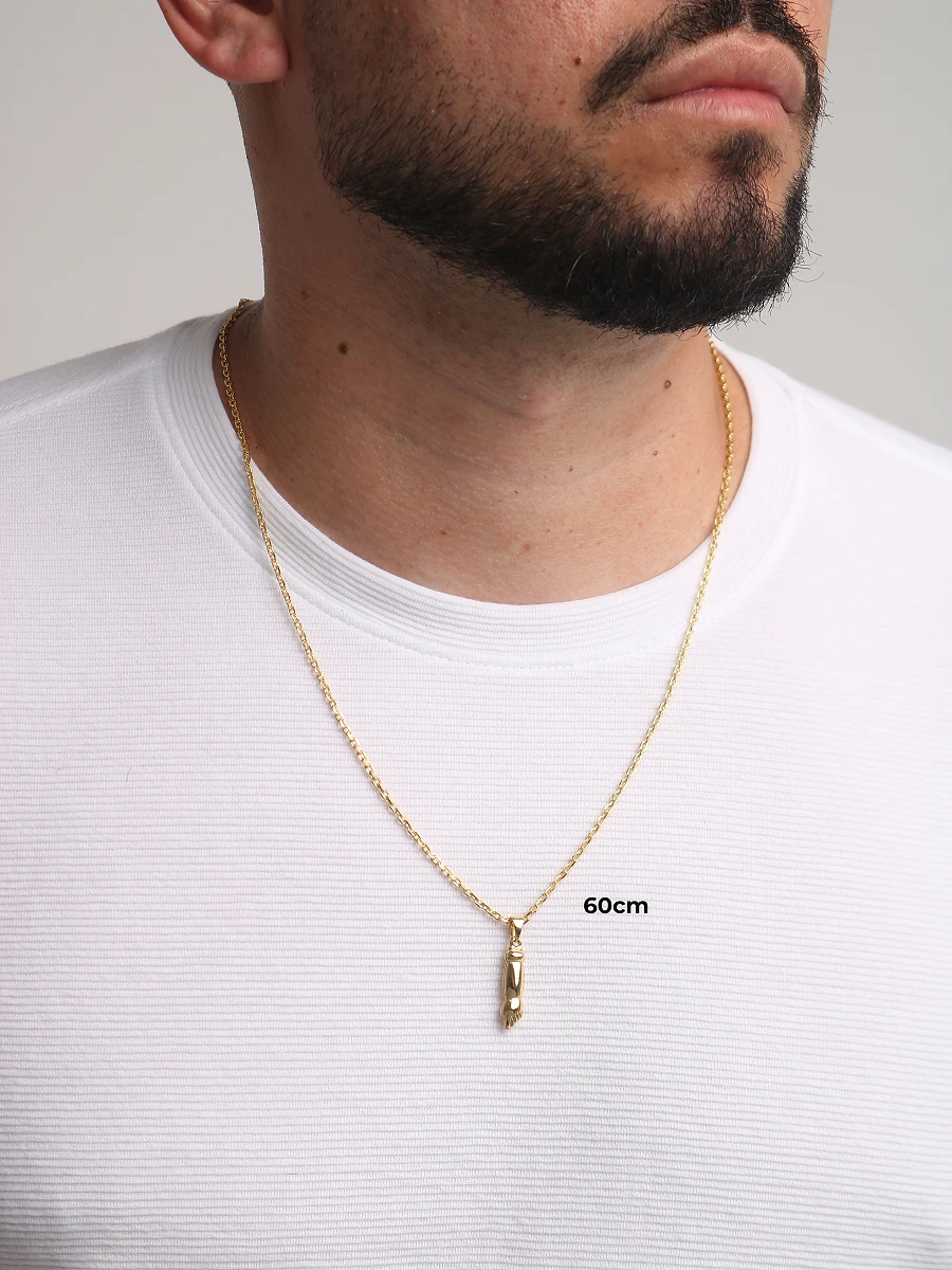 Corrente Cadeado 2mm & Pingente Figa