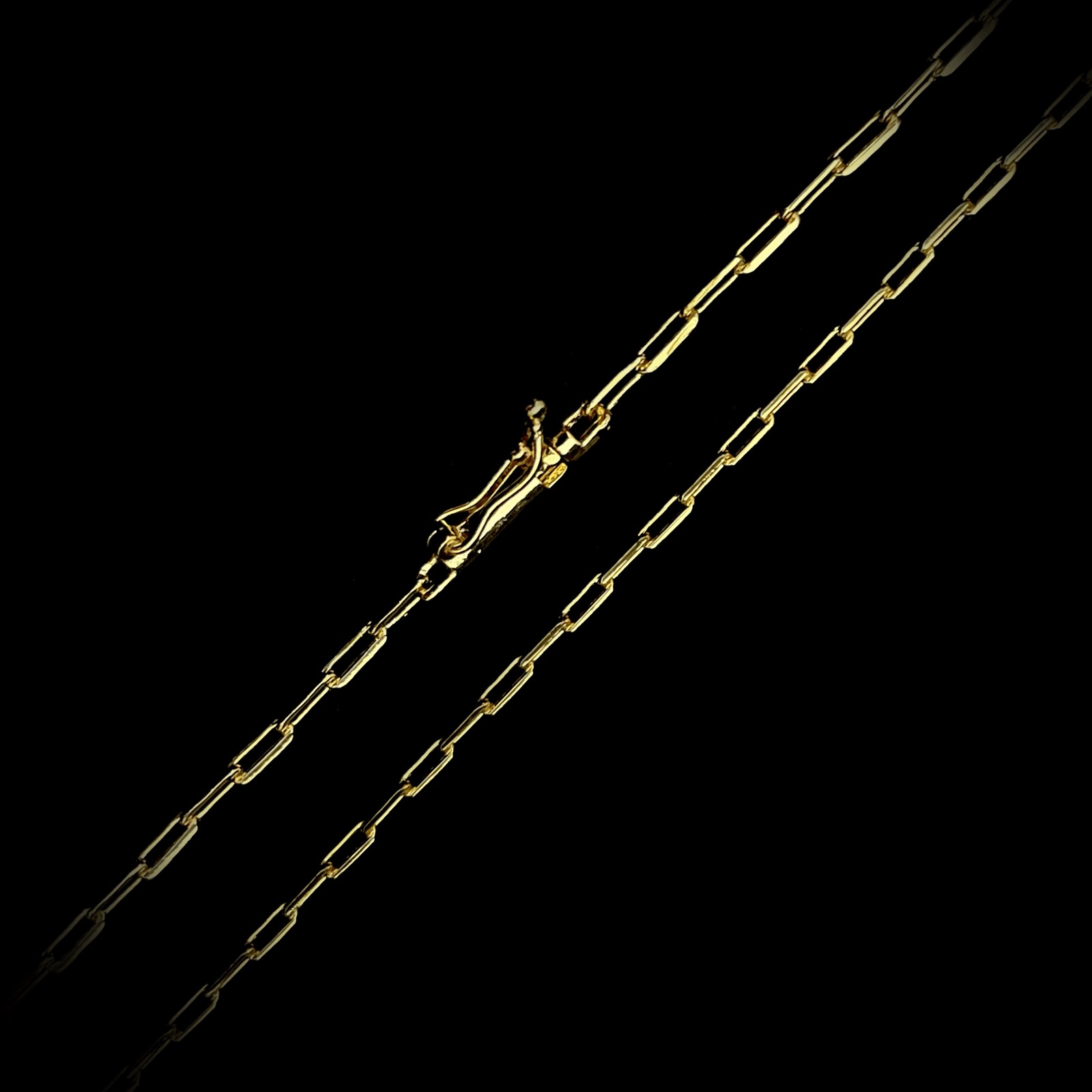 Corrente Cadeado Alongado 2mm Fecho Bomba 6,1g