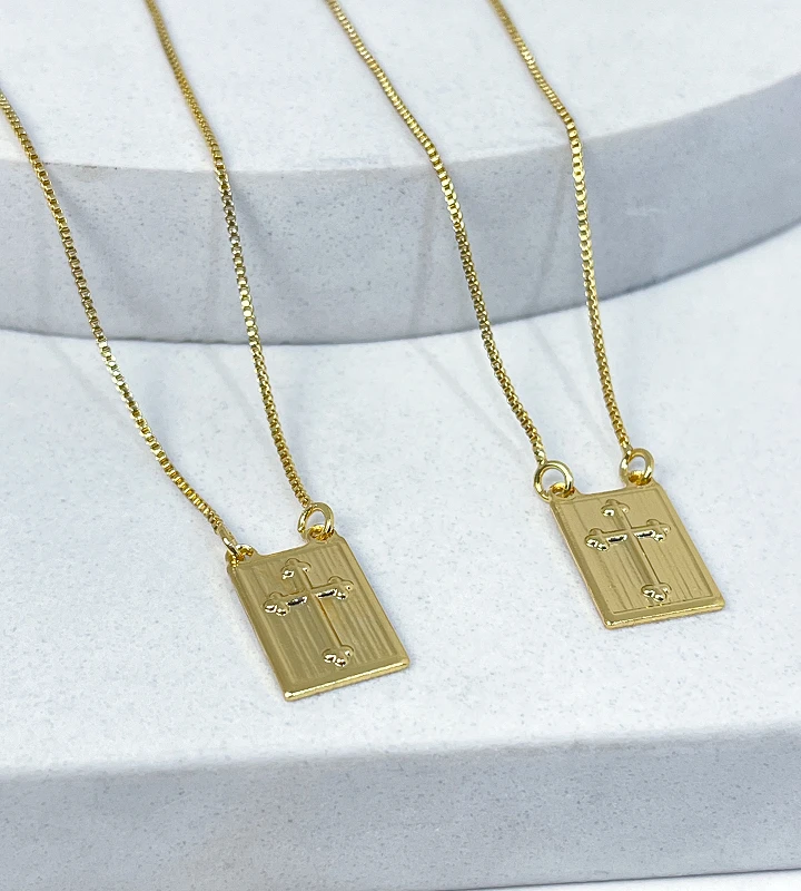 Escapulário Cruz em Alto Relevo