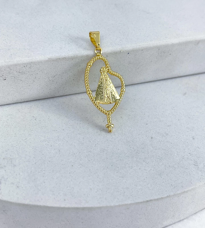 Pingente Nossa Senhora Relevo 0,8g 2,7x1,5cm