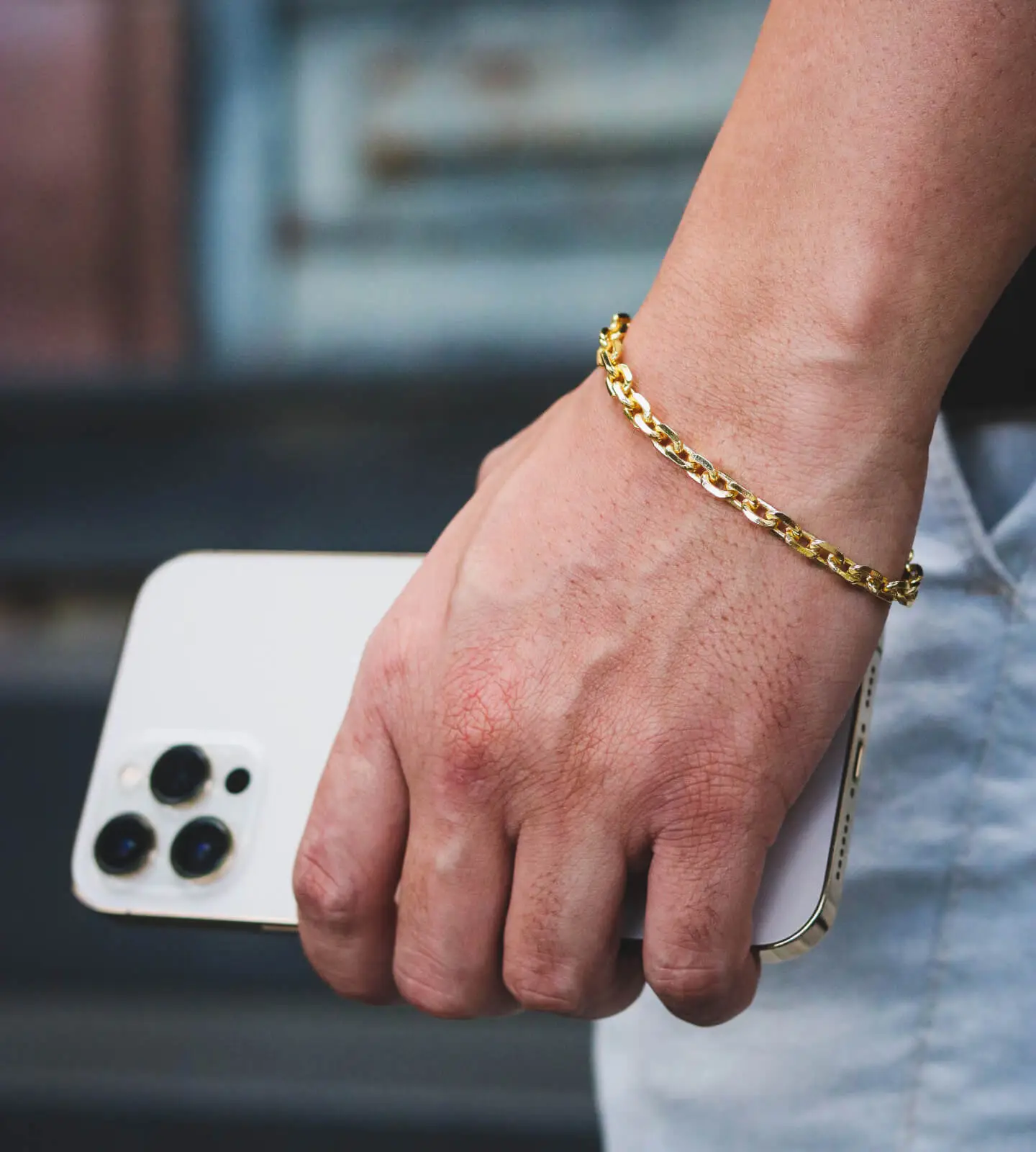 Pulseira Cadeado 5mm Fecho Bomba 13,5g